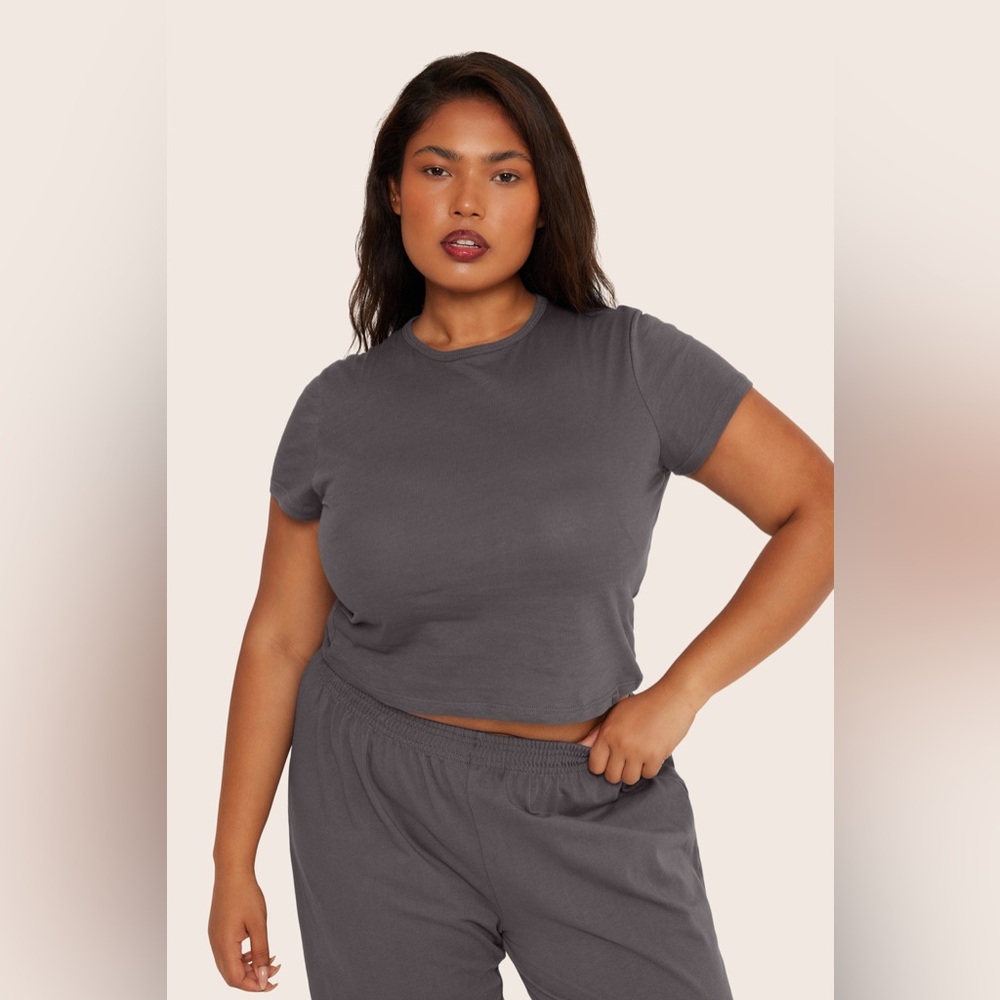 Classic Cotton Daily Tee | Graphite - Graphite / XS